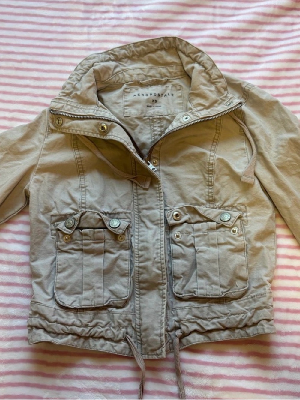Aeropostale Beige Utility Jacket